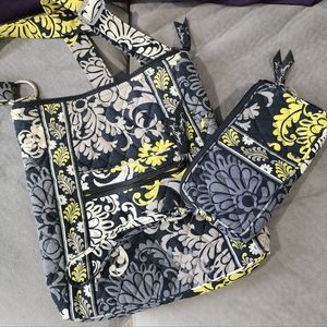 Vera Bradley Cross Body and Wallet Set